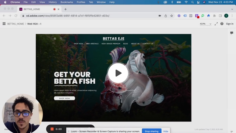 Bettas Eje https://www.loom.com/embed/21d799829bf5415984dd4d20dc62bcb8
