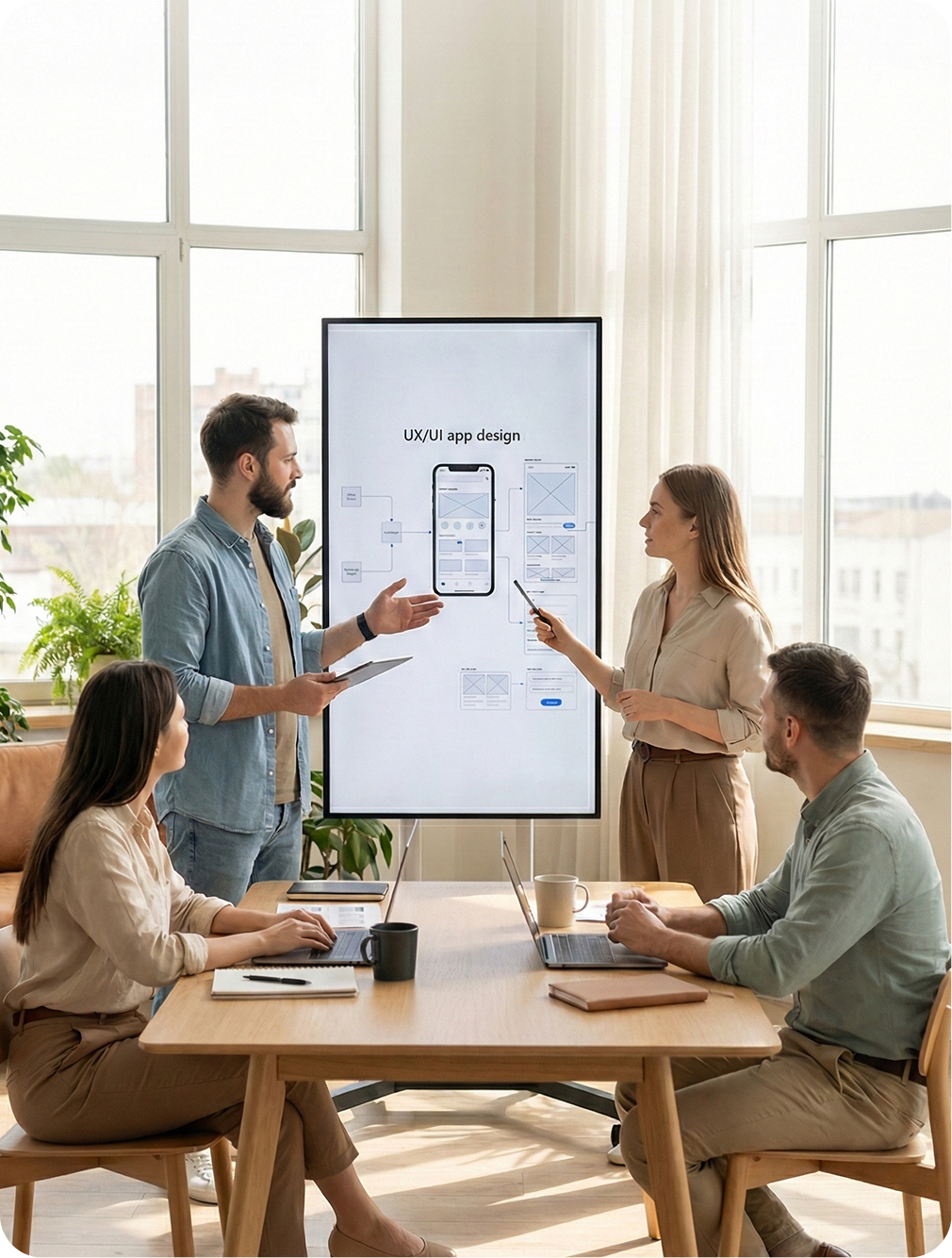 Group of people wroking at microsoft ads agency Solved Puzzle Marketing Agency in Miami