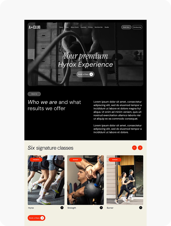 Website template made by website redesign company​​ Solved Puzzle Marketing Agency in Miami